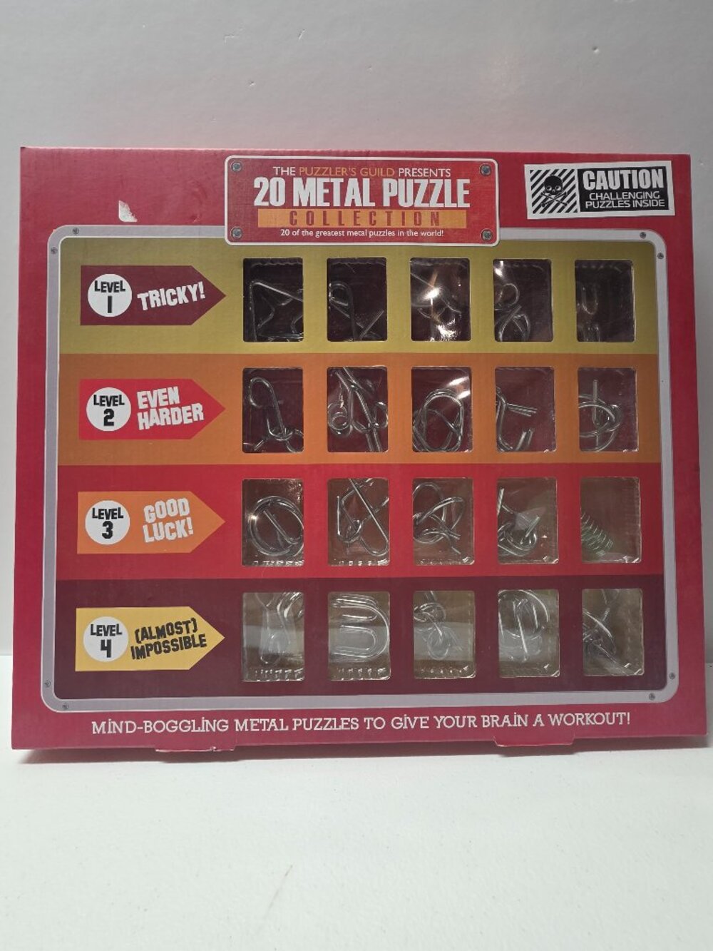 The Puzzlers Guild Metal Puzzle Collection 20 Greatest Brain Teasers Toy New